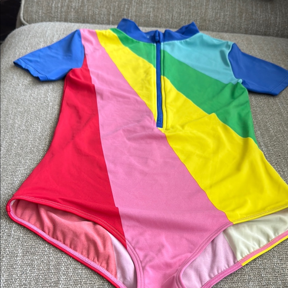 Boden Short Sleeved Tank Color-Block Design, 13-14Y